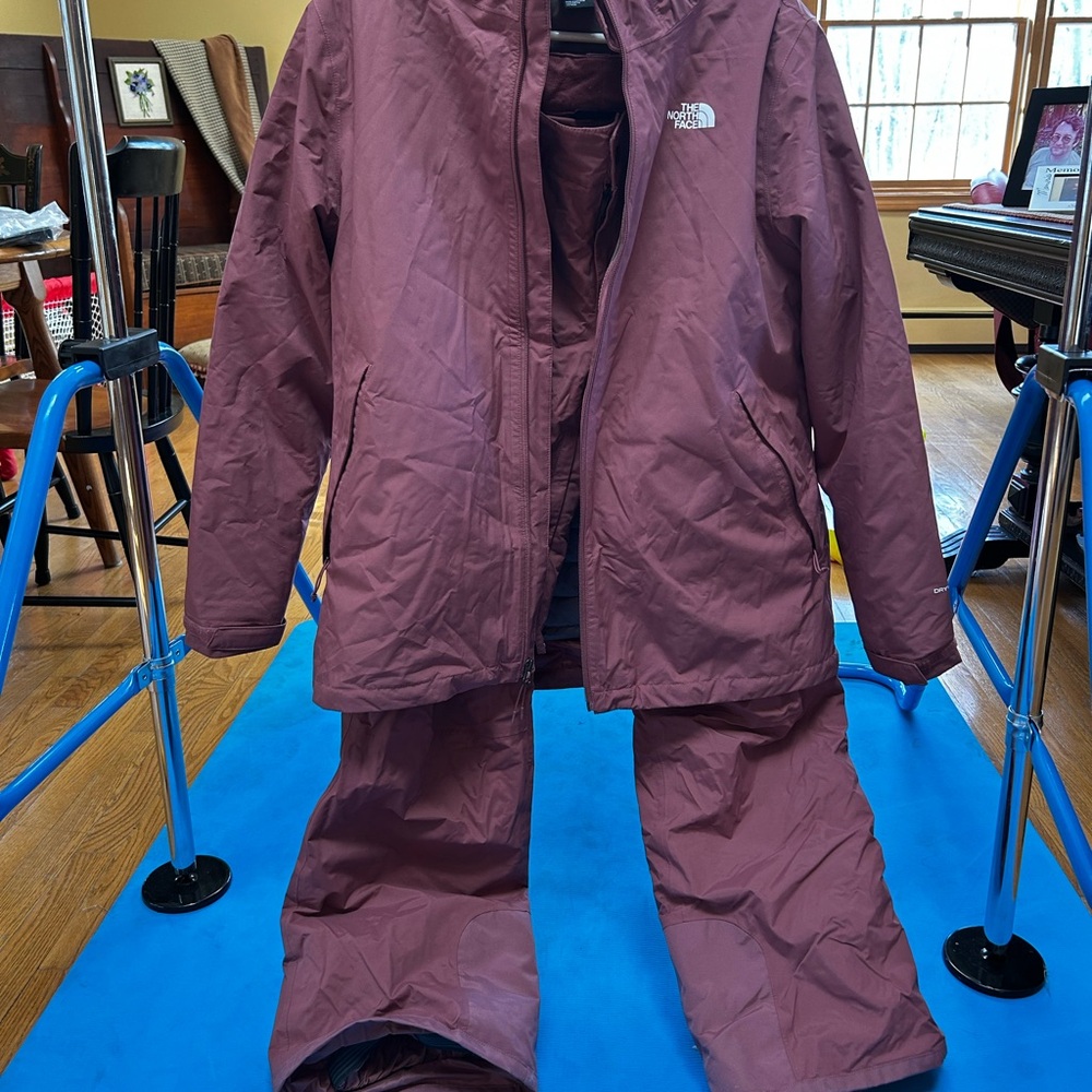 The North Face Burgundy Outerwear Set